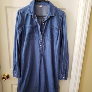Chambray shirt dress